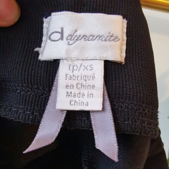 Black Mini Bandage Pencil Skirt | DYNAMITE - Picture 3 of 4